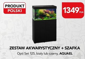 AquaelZOO ZESTAW AKWARYSTYCZNY + SZAFKA Opti Set 125, bialy lub czarny, AQUAEL oferta