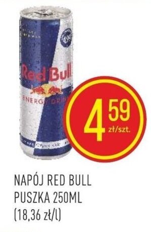 Pokusa NAPÓJ RED BULL PUSZKA 250ML oferta