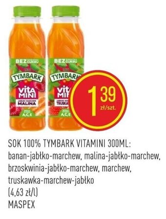 Pokusa SOK 100% TYMBARK VITAMINI 300ML oferta