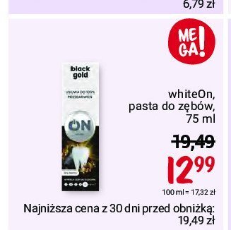 Rossmann Pasta do zębów black&gold oferta