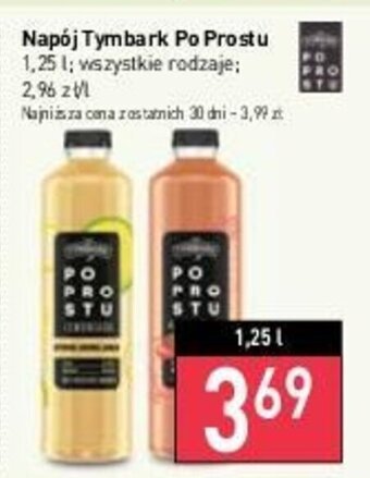 Stokrotka Napój Tymbark Po prostu 1,25 l oferta