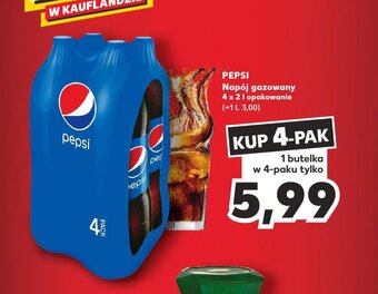 Kaufland PEPSI Napój gazowany 4 x 2 l oferta