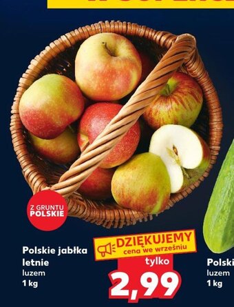 Kaufland Polskie jabłka letnie 1 kg oferta