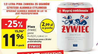 Intermarche Piwo ŻYWIEC 4x0,5l oferta
