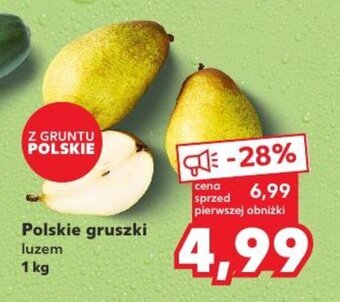 Kaufland Polskie gruszki luzem 1 kg oferta