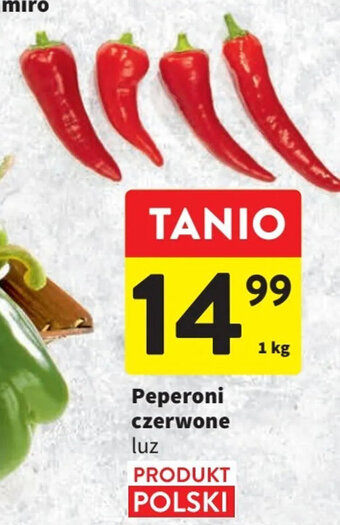 Intermarche Peperoni czerwone luz 1 kg oferta