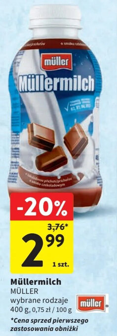 Intermarche Müllermilch MÜLLER 400 g oferta