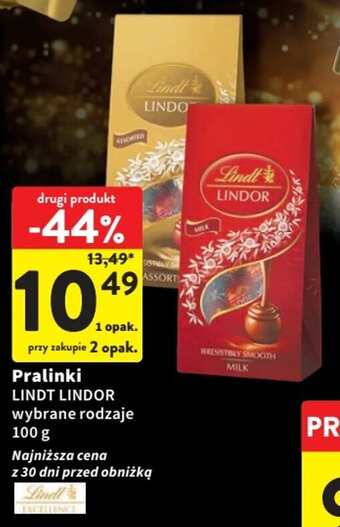 Intermarche Pralinki LINDT LINDOR 100 g oferta