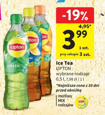 Intermarche Ice Tea LIPTON 0,5 l oferta