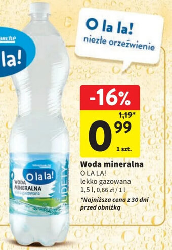 Intermarche Woda mineralna OLALA! 1,5 l oferta