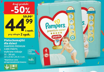 Intermarche Pieluchomajtki dla dzieci PAMPERS PREMIUM 31-38 szt. oferta
