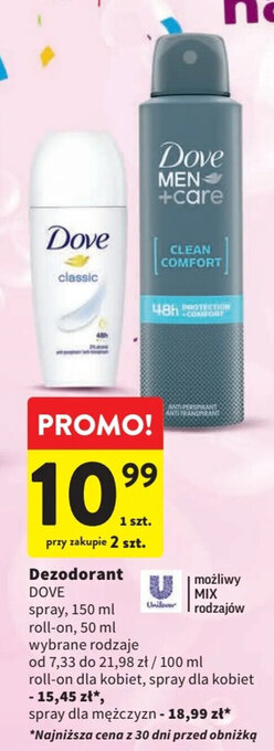 Intermarche Dezodorant DOVE 150 ml oferta