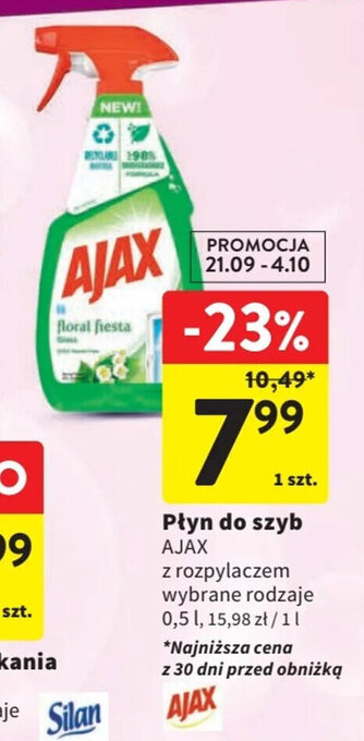 Intermarche Płyn do szyb AJAX 0,5 l oferta