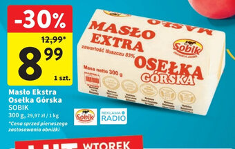 Intermarche Masło Ekstra Osełka Górska SOBIK 300 g oferta