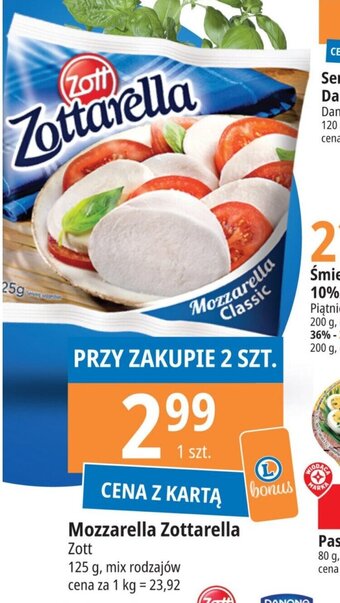 E.Leclerc Mozzarella Zottarella 125 g oferta