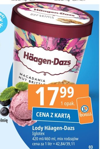 E.Leclerc Lody Häagen-Dazs Iglotex 420 ml/460 ml oferta