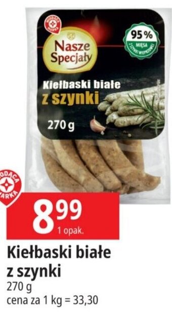 E.Leclerc Kiełbaski białe z szynki 270 g oferta