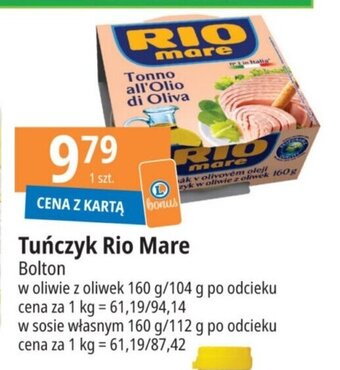 E.Leclerc Tuńczyk Rio Mare Bolton 160 g oferta