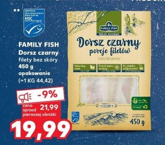 Kaufland FAMILY FISH Dorsz czarny 450 g oferta