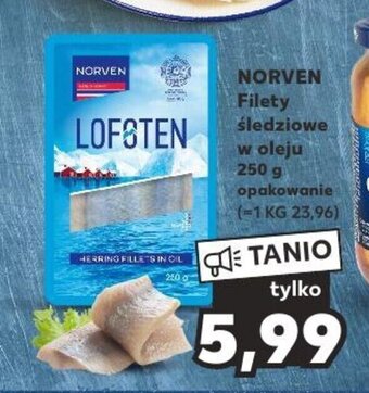Kaufland NORVEN Filety śledziowe w oleju 250 g oferta