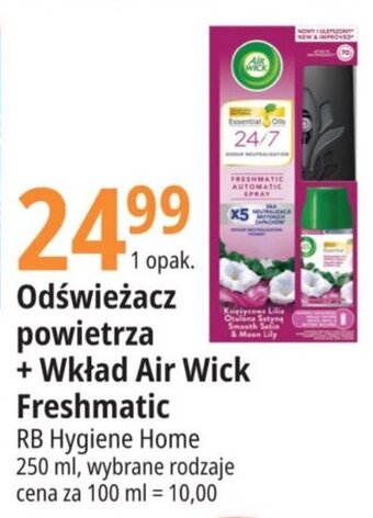 E.Leclerc Odświeżacz powietrza + Wkład Air Wick Freshmatic 250 ml oferta