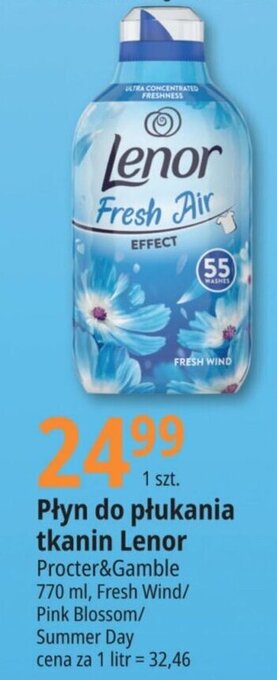 E.Leclerc Płyn do płukania tkanin Lenor 770 ml oferta