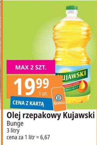 E.Leclerc Olej rzepakowy Kujawski 3 l oferta