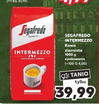 Kaufland SEGAFREDO INTERMEZZO Kawa ziarnista 1000 g oferta