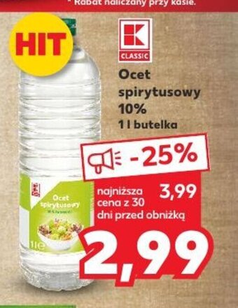Kaufland Ocet spirytusowy 10% 1 l oferta