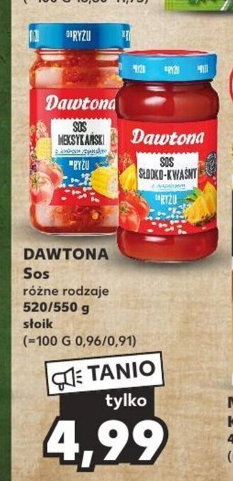 Kaufland DAWTONA Sos 520/550 g oferta