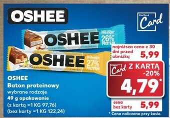 Kaufland OSHEE Baton proteinowy 49 g oferta