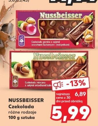 Kaufland NUSSBEISSER Czekolada 100 g oferta
