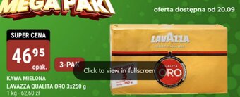 bi1 KAWA MIELONA LAVAZZA QUALITA ORO 3x250 g oferta