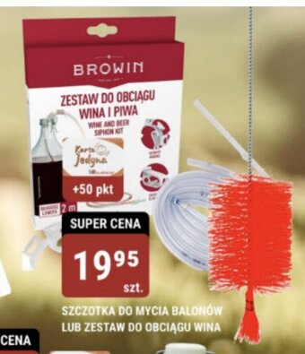 bi1 SZCZOTKA DO MYCIA BALONÓW LUB ZESTAW DO OBCIĄGU WINA oferta