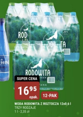 bi1 WODA RODOWITA Z ROZTOCZA 12x0,6 l oferta