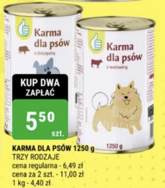 bi1 KARMA DLA PSÓW 1250 g oferta