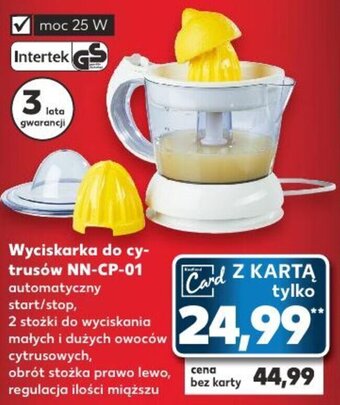 Kaufland Wyciskarka do cytrusów NN-CP-01 oferta