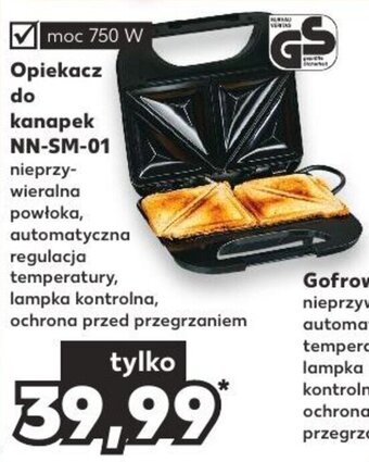 Kaufland Opiekacz do kanapek NN-SM-01 oferta