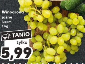 Kaufland Winogrona jasne 1 kg oferta