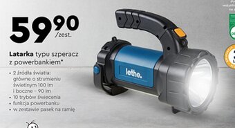 Biedronka Latarka typu szperacz z powerbankiem lethe oferta