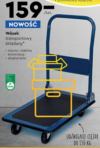 Biedronka Wózek transportowy składany oferta