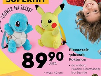 Biedronka Plecaczek pluszak Pokémon oferta