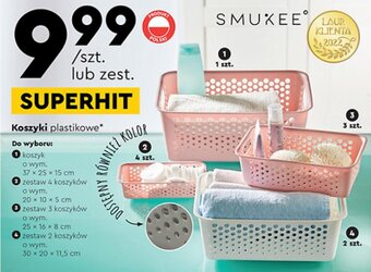 Biedronka Koszyki plastikowe SMUKEE oferta