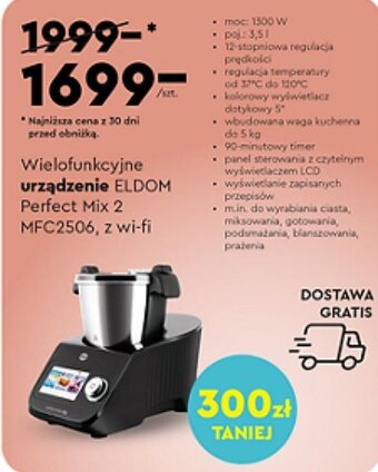 Biedronka Wielofunkcyjne urządzenie ELDOM Perfect Mix 2 MFC2506 z wi-fi oferta