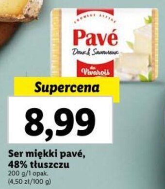 Lidl Ser miękki pavé, 48% tłuszczu 200 g oferta