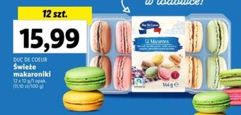 Lidl DUC DE COEUR Świeże makaroniki 12 x 12 g oferta