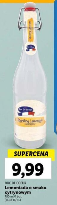 Lidl DUC DE COEUR Lemoniada o smaku cytrynowym 750ml oferta