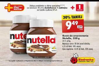 Biedronka Krem do smarowania Nutella, 350 g oferta
