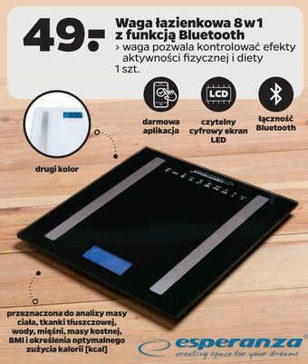 Netto Esperanza Waga łazienkowa 8w1 z funkcją Bluetooth oferta
