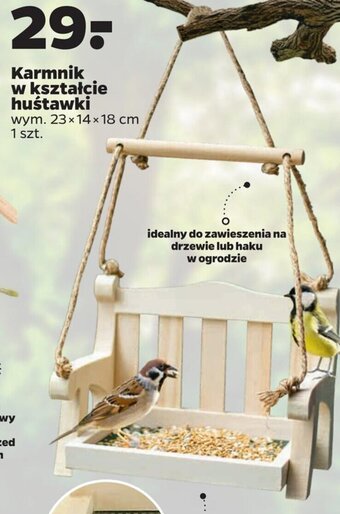 Netto Karmnik w kształcie huśtawki wym. 23 x 14 x 18 cm oferta